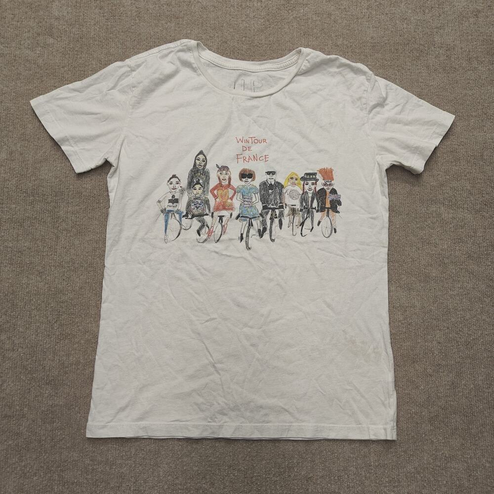 Unfortunate Portrait U.P. Wintour De France White Women's T Shirt Size S Graphic